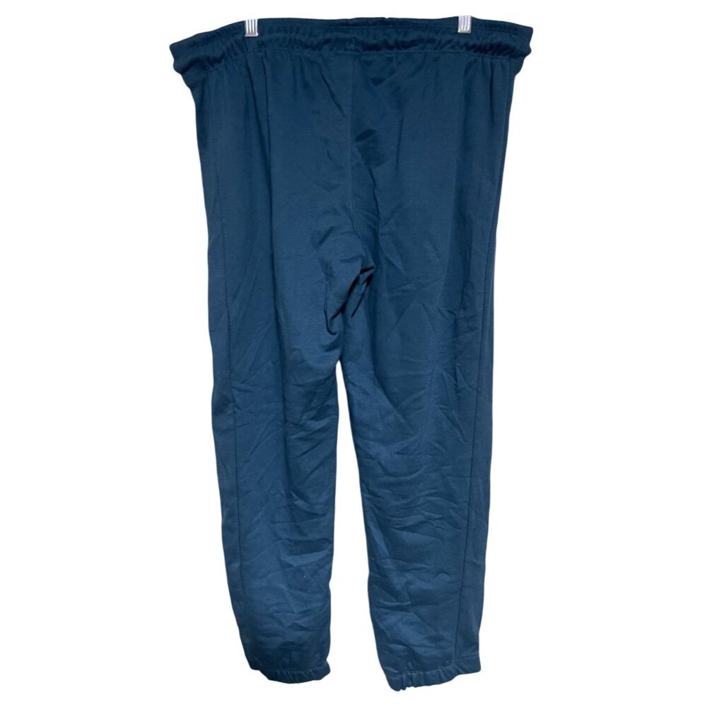 J.O&Co Womens Relaxed Fit Blue Jogger Pants Size L Elastic Waist Drawstring